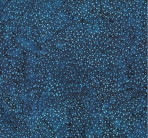 [HOF-885-758] Bali Dots Batiks Dots Dark Blue from Hoffman Fabrics