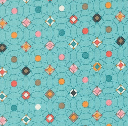 [MOD-30753-13] Sunday Brunch Scrambler Geometrics Mint Tea by BasicGrey for Moda Fabrics