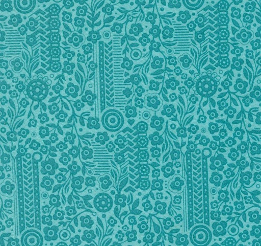 [MOD-30755-19] Sunday Brunch Souffle Small Floral Mint Tea by BasicGrey for Moda Fabrics