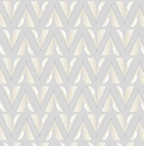 [WP-36285-921] Into The Woodlands Tents Gray by Deane Beesley for Wilmington Prints