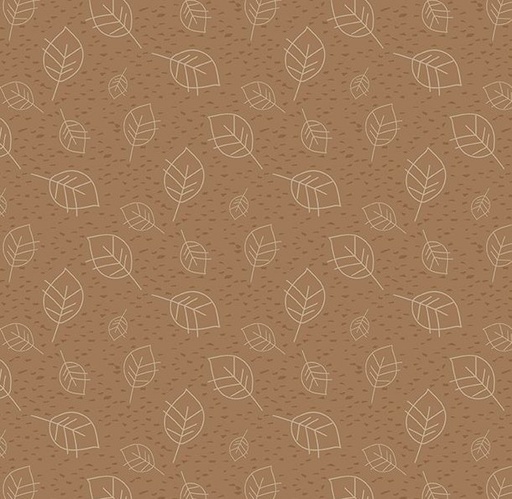 [WP-36287-222] Into The Woodlands Leaves Brown by Deane Beesley for Wilmington Prints