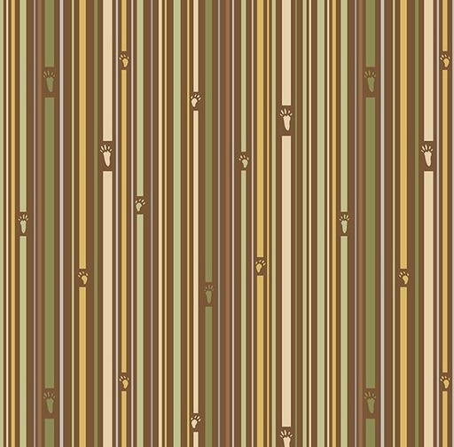 [WP-36288-252] Into The Woodlands Stripes Brown by Deane Beesley for Wilmington Prints