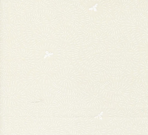 [MOD-48415-31] Bee Garden Twists and Turns Porcelain White by Gingiber for Moda Fabrics