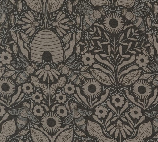 [MOD-48414-21] Bee Garden Beehive Melody Black by Gingiber for Moda Fabrics