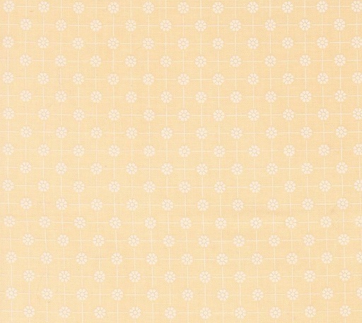 [MOD-31755-13] Cottage Charm Pixie Dots Flower Grid Enjoyable Yellow by My Sew Quilty Life for Moda Fabrics