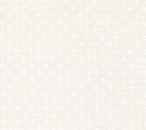[MOD-31755-31] Cottage Charm Pixie Dots Flower Grid Porcelain White by My Sew Quilty Life for Moda Fabrics