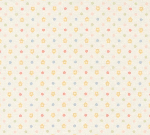 [MOD-31758-11] Cottage Charm Dots and Houses Porcelain by My Sew Quilty Life for Moda Fabrics