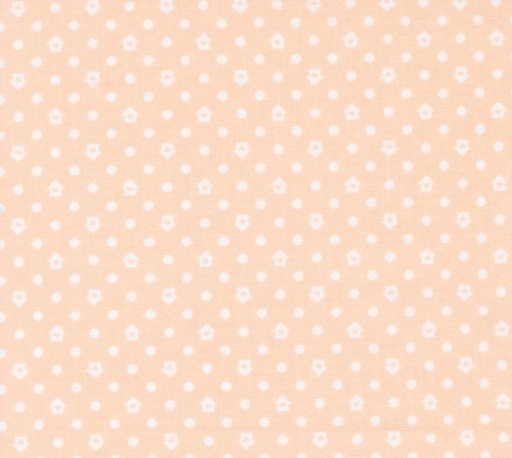 [MOD-31758-17] Cottage Charm Dots and Houses Whipped Peach by My Sew Quilty Life for Moda Fabrics