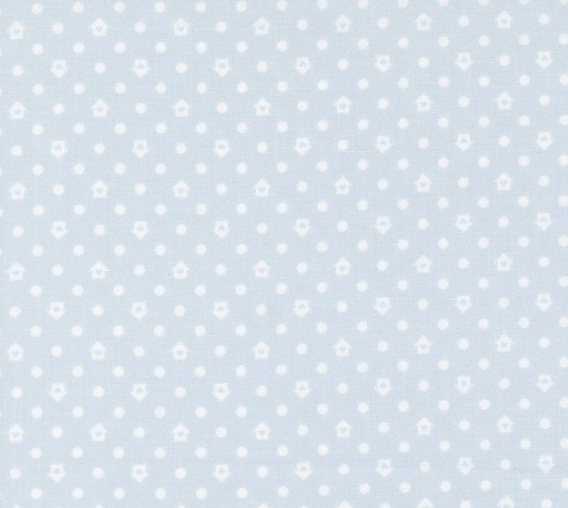 [MOD-31758-20] Cottage Charm Dots and Houses Light Blue by My Sew Quilty Life for Moda Fabrics