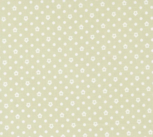 [MOD-31758-23] Cottage Charm Dots and Houses Pear by My Sew Quilty Life for Moda Fabrics