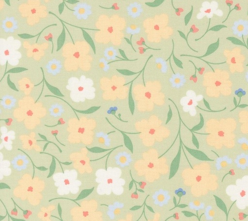 [MOD-31750-23] Cottage Charm Wallpaper Florals Pear by My Sew Quilty Life for Moda Fabrics