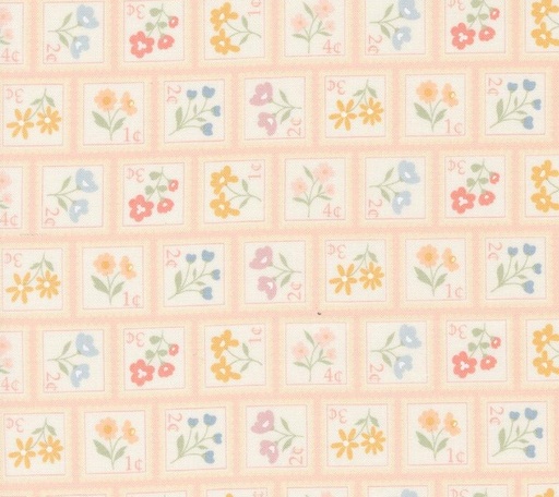 [MOD-31751-14] Cottage Charm Sweet Stamps Koral Kicks by My Sew Quilty Life for Moda Fabrics
