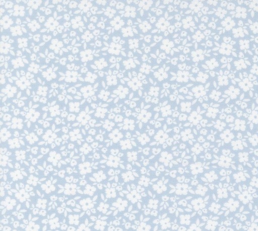 [MOD-31753-21] Cottage Charm Flower Basket Powder Blue by My Sew Quilty Life for Moda Fabrics