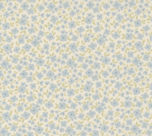 [MOD-31753-31] Cottage Charm Flower Basket Light Blue by My Sew Quilty Life for Moda Fabrics