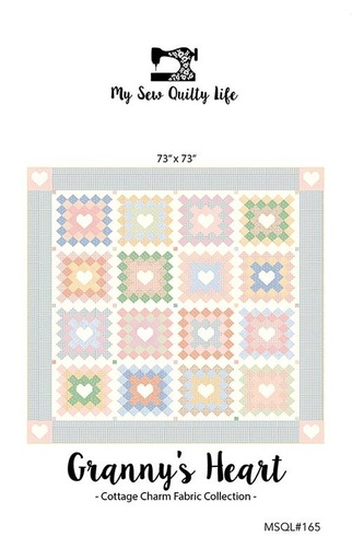 [MOD-MSQL-165] Granny's Heart Quilt Pattern by Heather Briggs