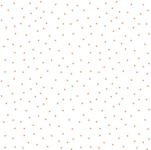 [MAY-8210-WO] Kimberbell Basics Tiny Dots White/Orange by Kimberbell for Maywood Studio