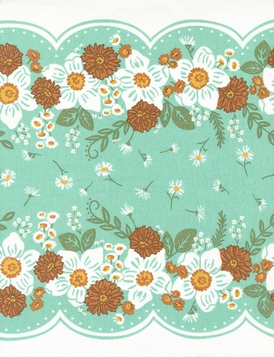 [MOD-920-302] 16" Classic Retro Country Flower Toweling by Stacy Iest Hsu for Moda Fabrics