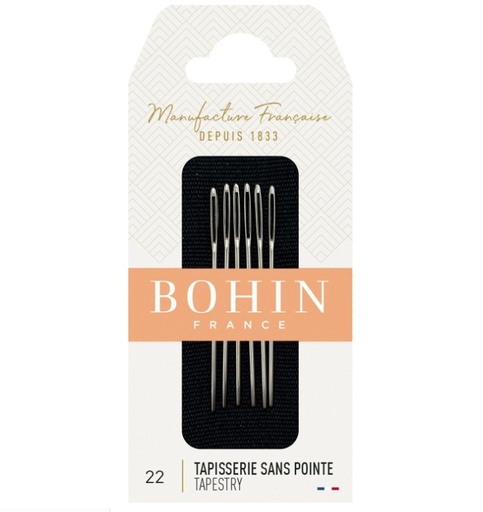 [BOH-00834] Cross Stitch Round Tip Needles Size 22 6 Count