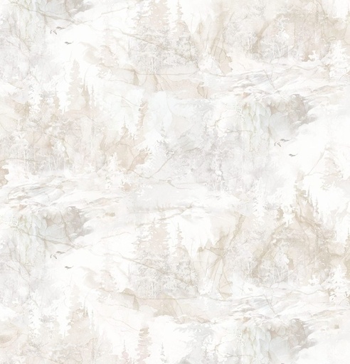[NOR-27588-10] Highland View Tree Blender White by Deborah Edwards & Melanie Samra for Northcott Fabrics
