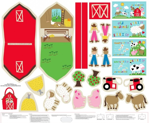 [SE-8183] On the Farm Carrying Case and Soft Book Panel by Studio E