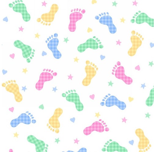 [AEN-9307-124] Comfy Flannel Prints Baby Prints Pastel from A.E Nathan