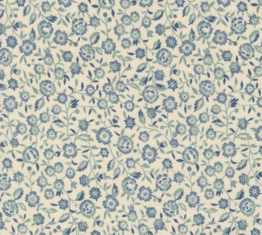 [MOD-13974-13] Sacre Bleu Renoncule Florals Pearl French Blue by French General for Moda Fabrics