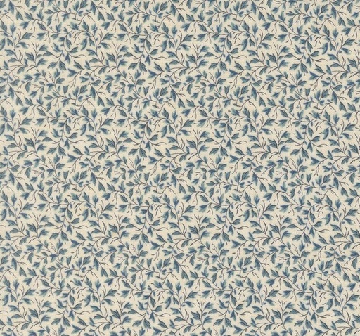 [MOD-13976-12] Sacre Bleu Primvere Leaves Pearl French Blue by French General for Moda Fabrics