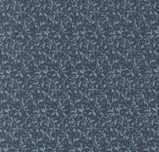 [MOD-13976-19] Sacre Bleu Primvere Leaves Indigo by French General for Moda Fabrics