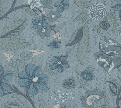 [MOD-13970-16] Sacre Bleu Parterre Florals French Blue by French General for Moda Fabrics