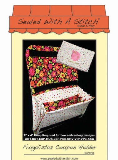 [SWS-P08] Frugalistas Coupon Holder Pattern on CD from Sealed with a Stitch