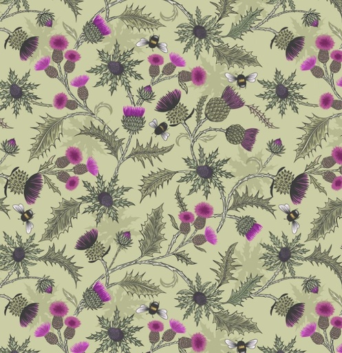 [LAI-A875-B] Highland Bee Thistle Soft Green from Lewis & Irene