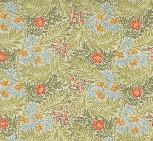[MOD-8395-11] Morris Manor Larkspur Florals Porcelain by Barbara Brackman for Moda Fabrics