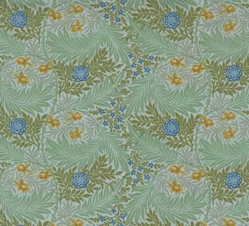 [MOD-8395-15] Morris Manor Larkspur Florals Sky by Barbara Brackman for Moda Fabrics