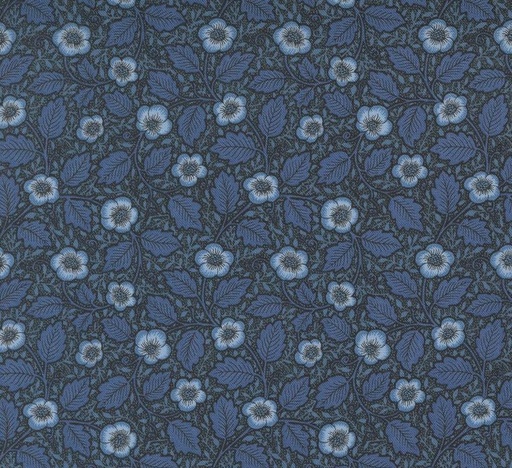 [MOD-8396-18] Morris Manor Antipodes Florals Twilight by Barbara Brackman for Moda Fabrics