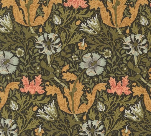 [MOD-8390-14] Morris Manor Compton Florals Ebony by Barbara Brackman for Moda Fabrics