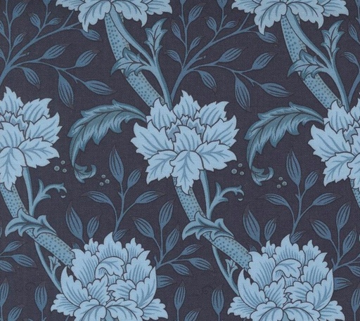 [MOD-8391-14] Morris Manor Hammersmith Florals Twilight by Barbara Brackman for Moda Fabrics