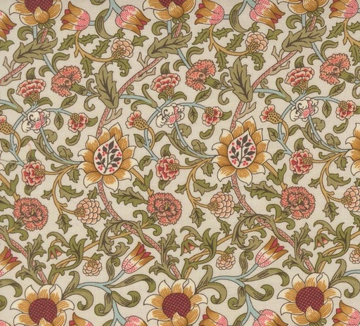 [MOD-8392-11] Morris Manor Evenlode Florals Porcelain by Barbara Brackman for Moda Fabrics