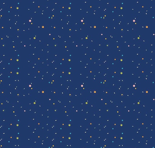 [RB-15724-NAVY] Pop 'n Play Confetti Navy from Riley Blake Designs
