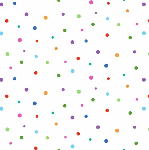 [ES-626-MULTI] Insects All Around Dot Multi by Nicole In Den Bosch Collection for Elizabeth's Studio