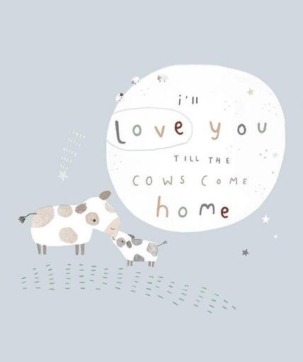 [RB-16115-BLUE] Flannel Till the Cows Come Home Blue Panel from Riley Blake Designs