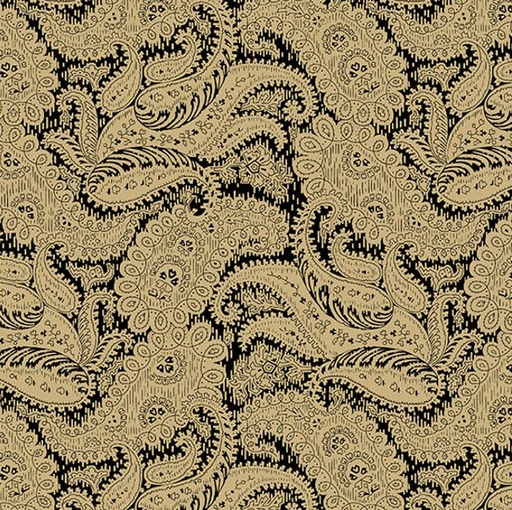 [AND-5312-K] Carolina Broad Damask Black by Jo Morton for Andover Fabrics