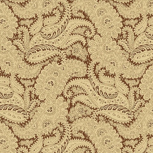 [AND-5312-N] Carolina Broad Damask Brown by Jo Morton for Andover Fabrics