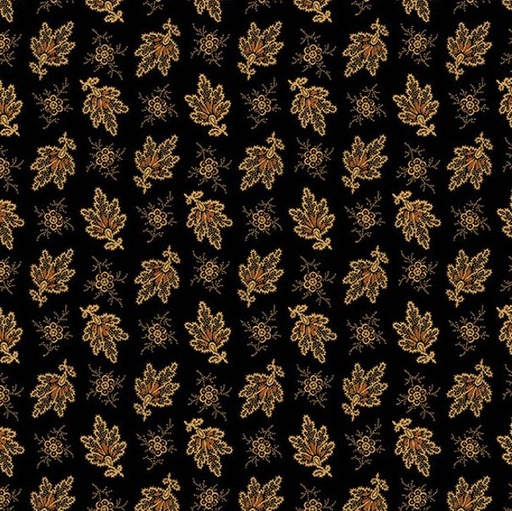 [AND-5313-K] Carolina Falling Fleur Black by Jo Morton for Andover Fabrics