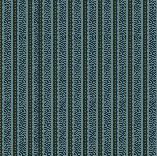 [AND-5181-B] Carolina Striped Side Blue by Jo Morton for Andover Fabrics