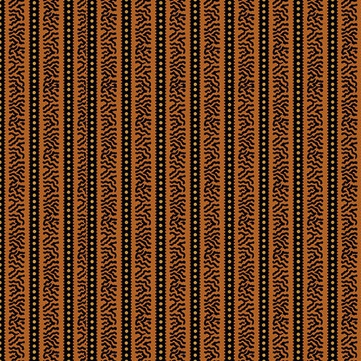 [AND-5181-O] Carolina Striped Side Orange by Jo Morton for Andover Fabrics