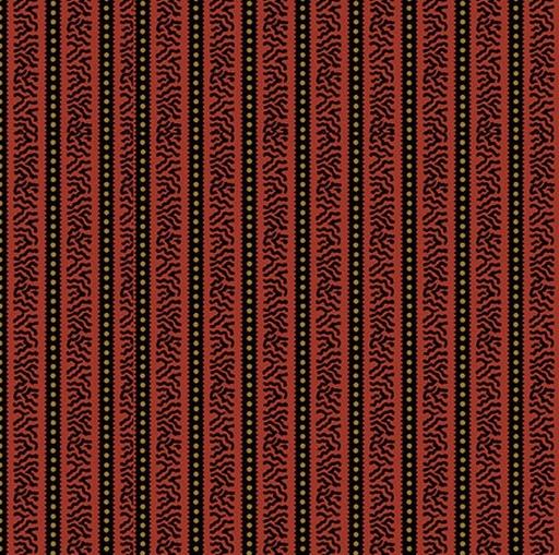 [AND-5181-R] Carolina Striped Side Red by Jo Morton for Andover Fabrics