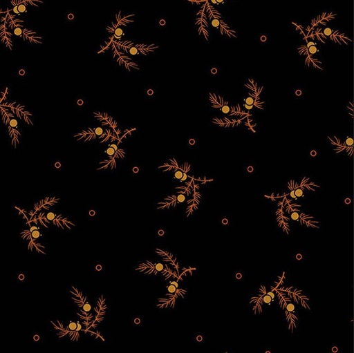 [AND-5315-K] Carolina Tossing Sprig Black by Jo Morton for Andover Fabrics
