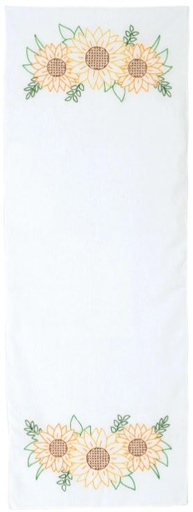 [JD-560-721] Golden Sunflowers Table Runner from Jack Dempsey