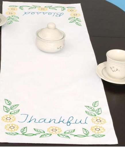 [JD-560-779] Thankful & Blessed Table Runner from Jack Dempsey