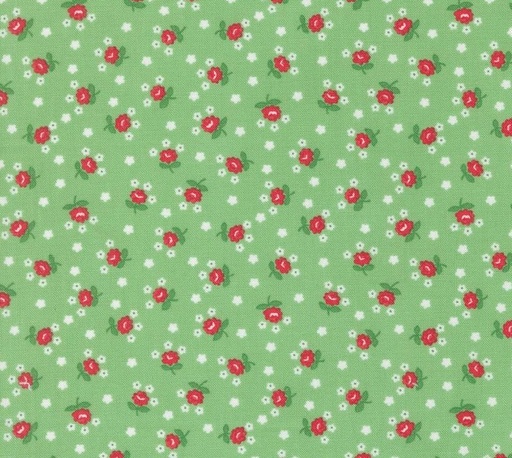 [MOD-55328-17] Summertime Fairground Small Floral Green by Camille Roskelley for Moda Fabrics